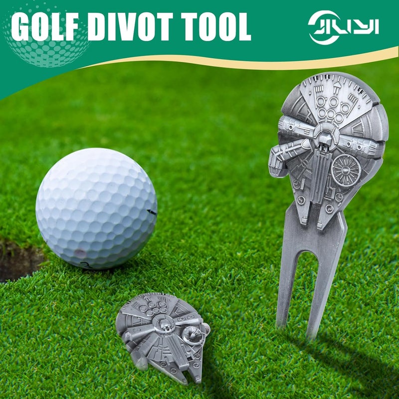 JIUYIBC Golf Divot Tool with Golf Ball Marker Set, Funny Golf Accessories, Golf Gifts for Men, Gift Wrapping. - Image 2